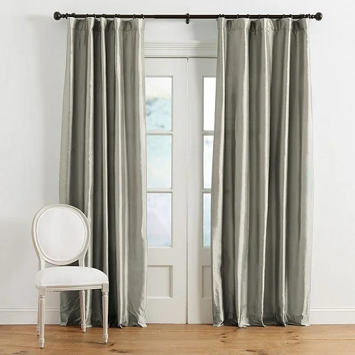 silk curtains